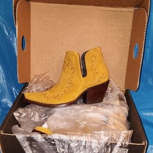 Ariat Yellow Western Ankle Booties